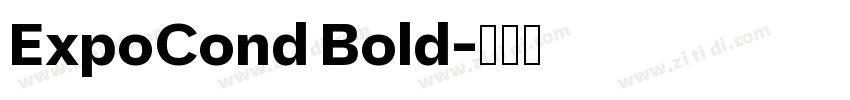 ExpoCond Bold字体转换